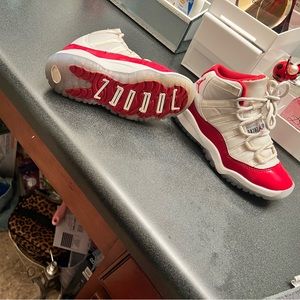 Jordan 11 size 12c cherry red